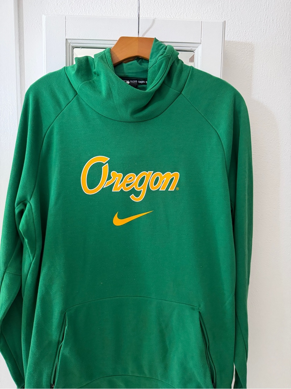 Nike Oregon Ducks Dri-FIT Hoodie Men’s Large Green Pullover UO Football